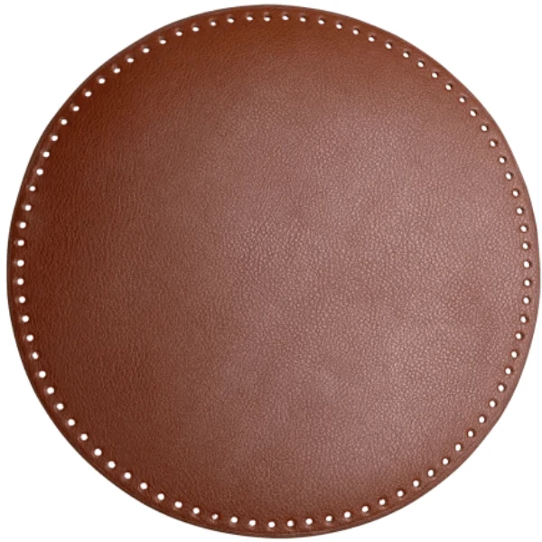 Go Handmade Taske/Kurve Base, PU læder, Rund, 35 cm